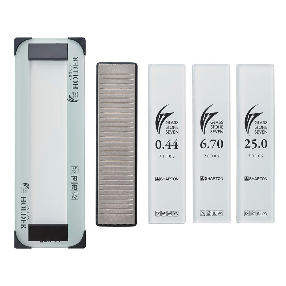 Jeu pierres Shapton® Glass Stone » Seven « HR (25 micr., 6,7 micr., 0,44 micr.)