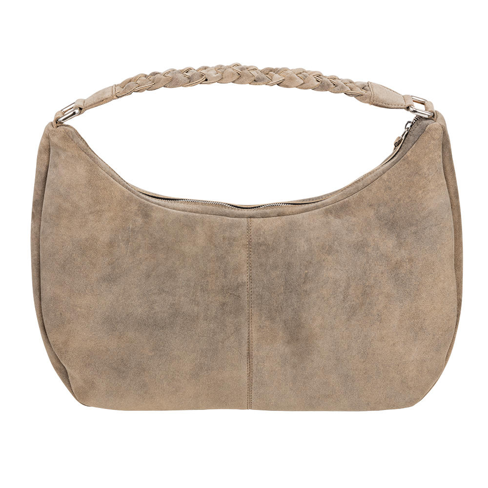 Ladies' Handbag, Goat Suede, Sand