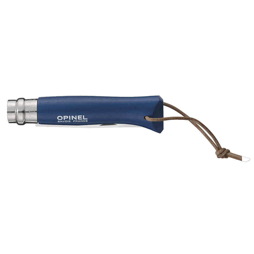 Opinel Folding Knife, No. 8, Trekking, Blue
