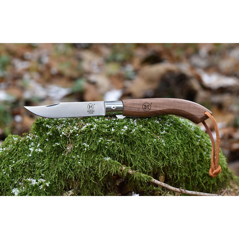 Couteau pliant MAIN » American Line «, noyer