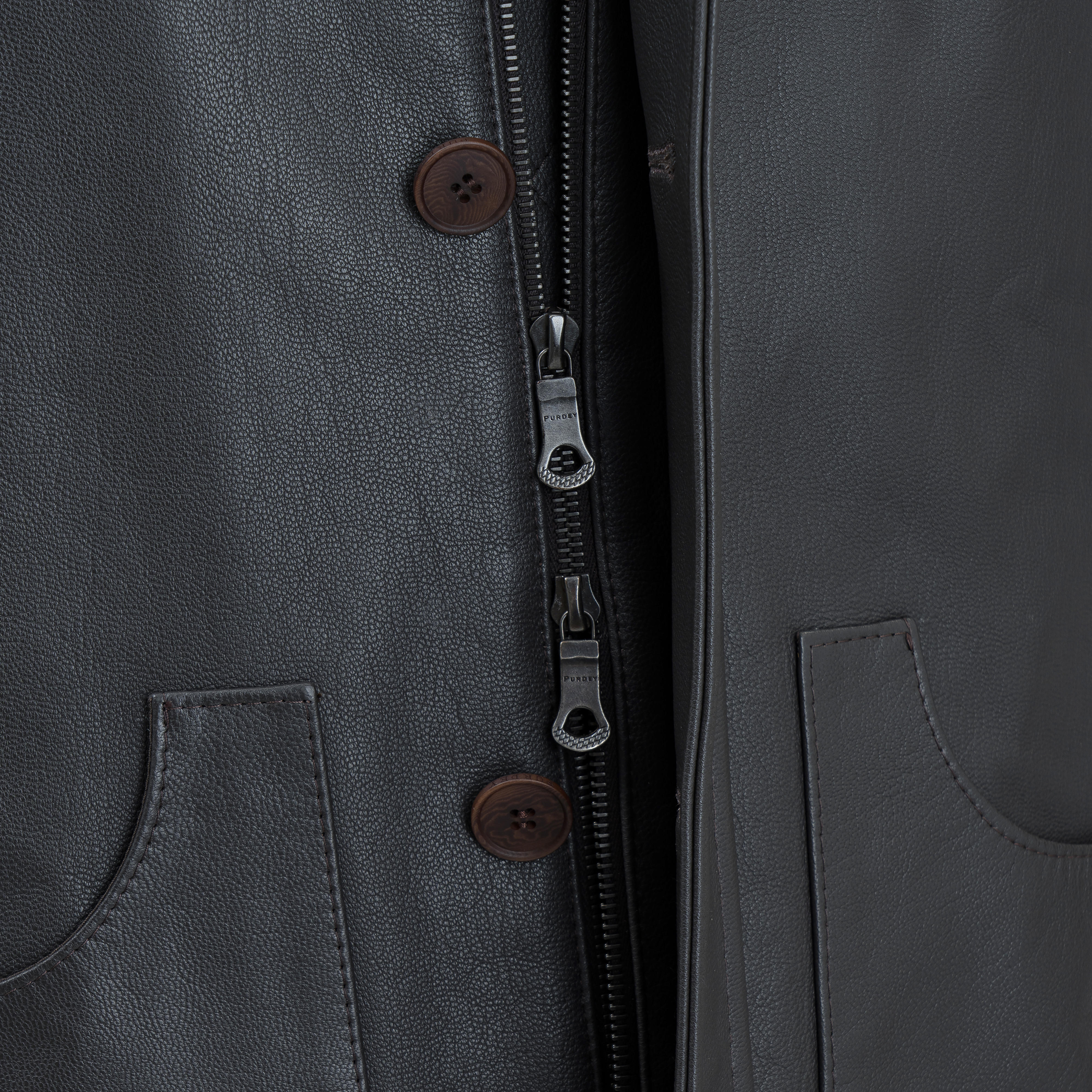 Purdey Herren High Collar Leder-Schießweste
