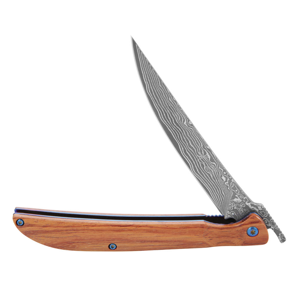 Japanese Folding and Steak Knife, Cocobolo