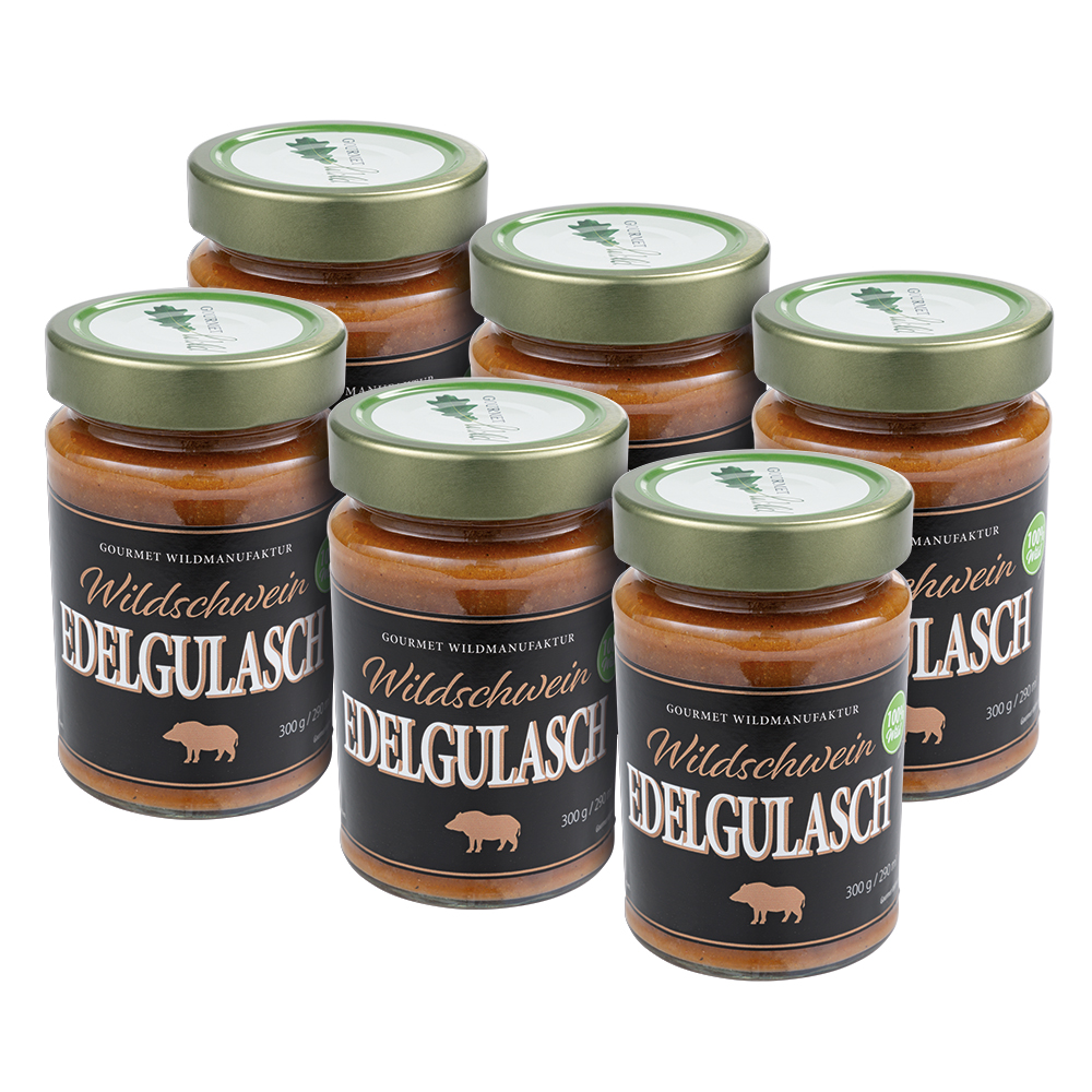 Gourmet Wild Boar Goulash, 6 x 300 g