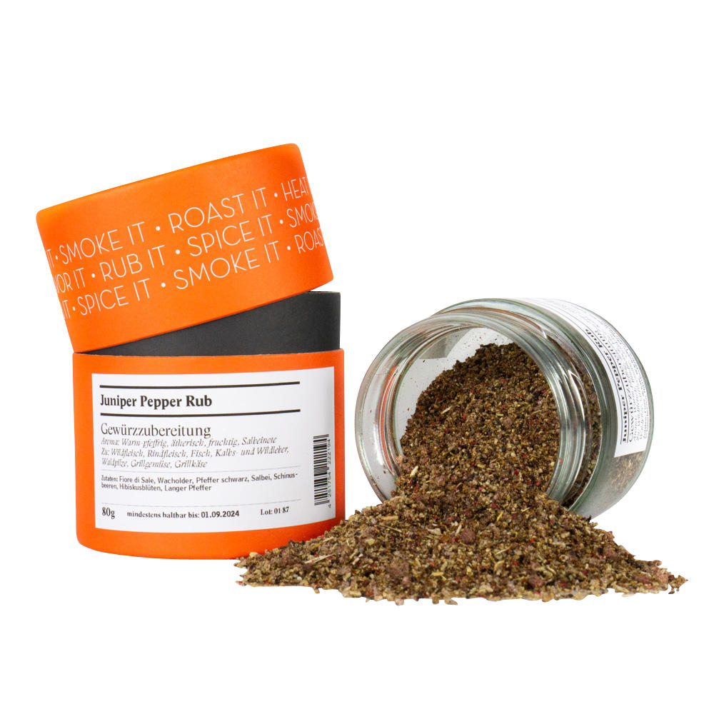 Wild Juniper Pepper Rub, geschrotet