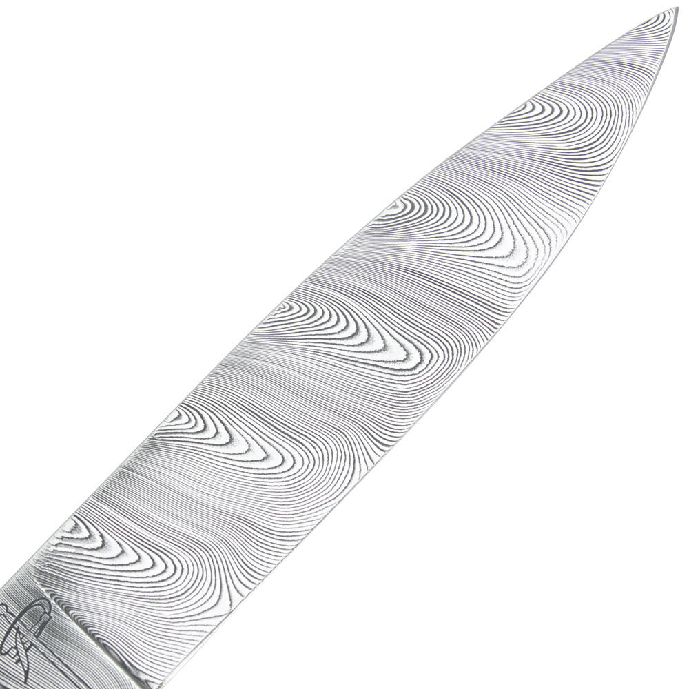 Le Francais Klappmesser Damast, Wüsteneisenholz