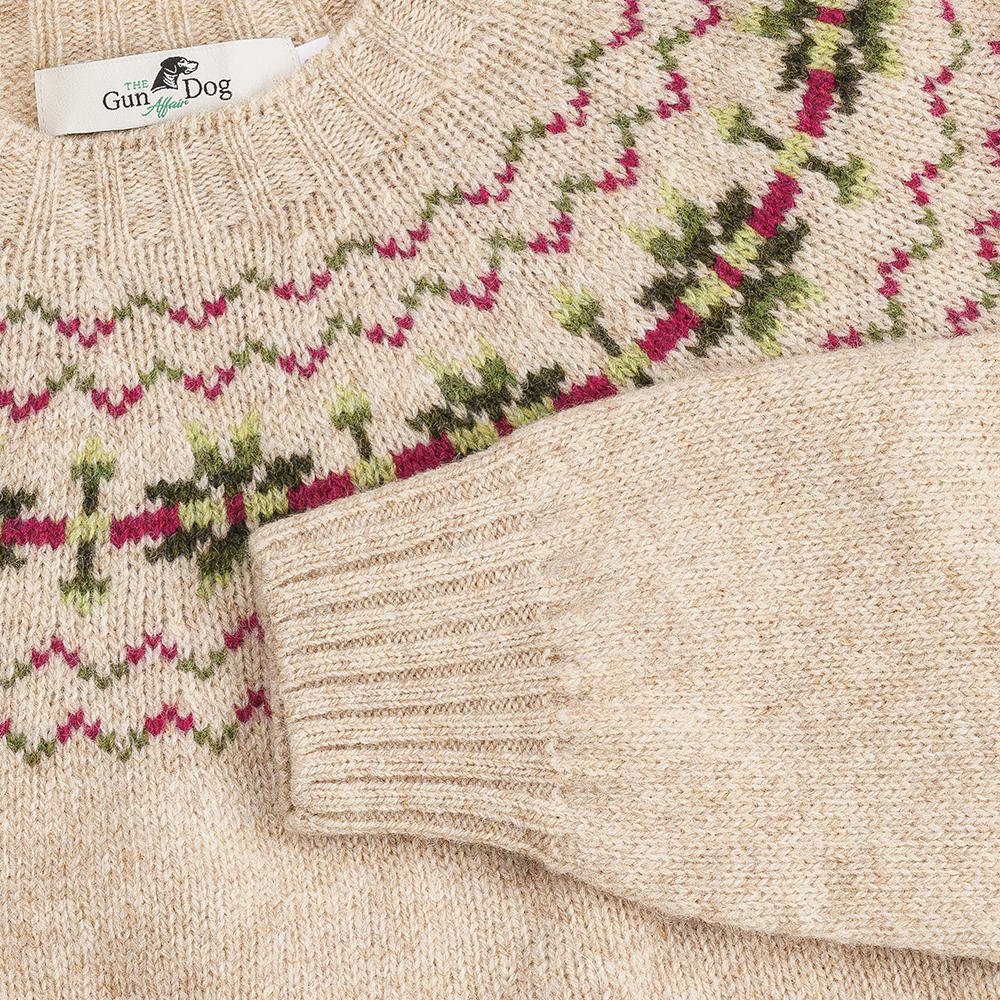 Harley Ladies Fair Isle Sweater, Beige