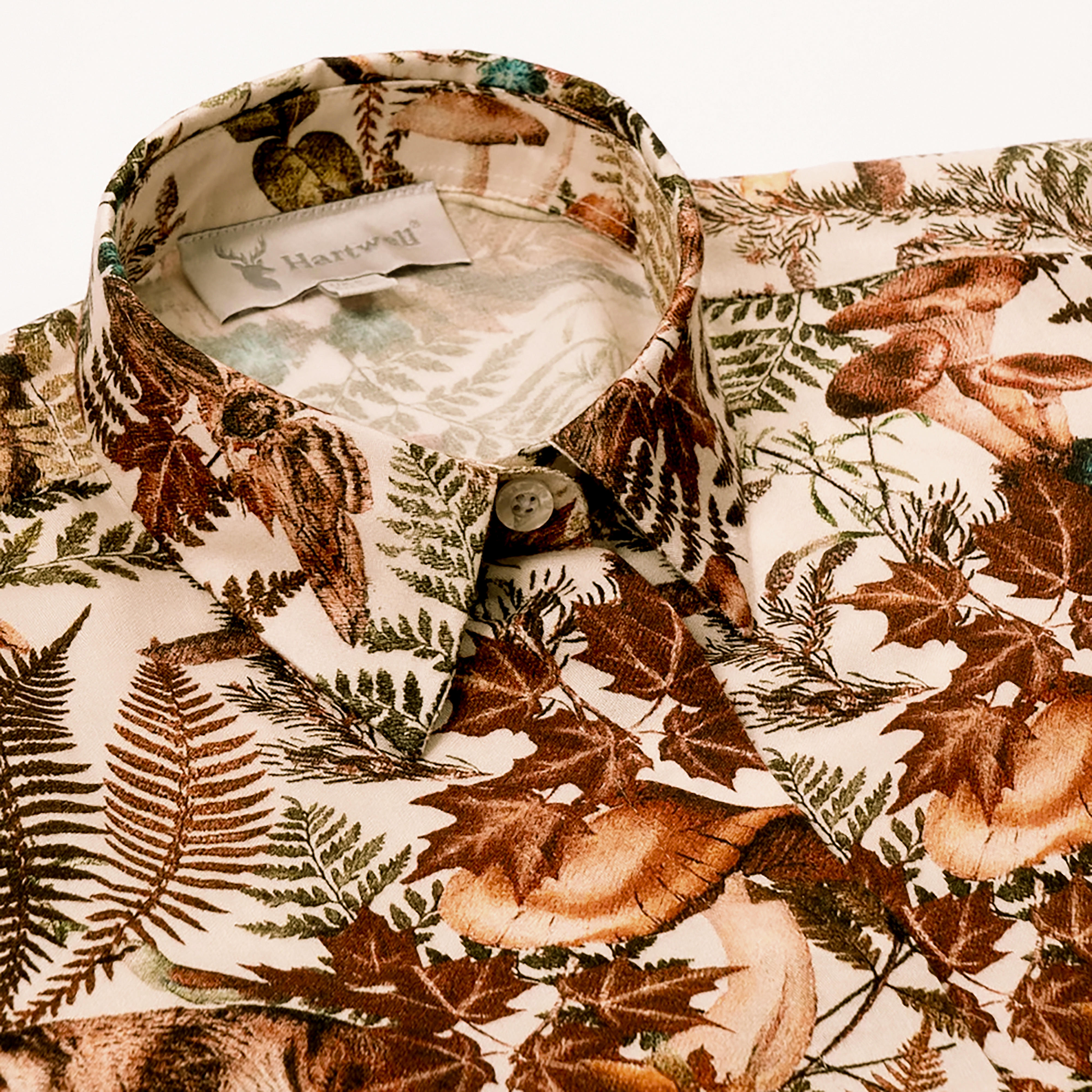 Hartwell »Lisa« Ladies' Blouse, Brown, Animals & Plants