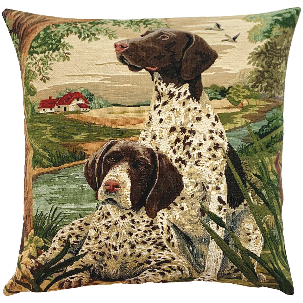 Housse de coussin en tapisserie "GunDogs