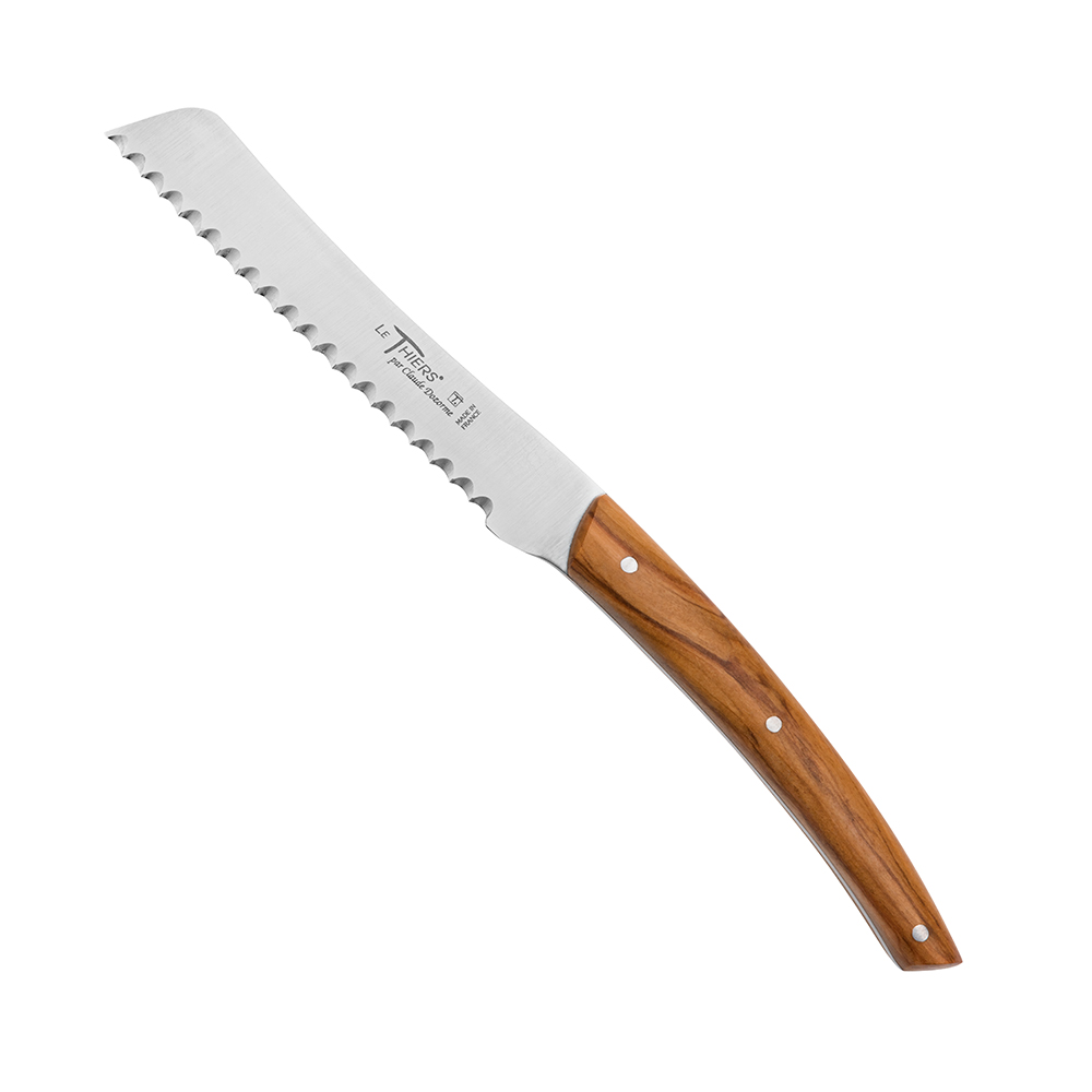 Le Thiers® Küchenmesser, Trancheur, Olivenholz