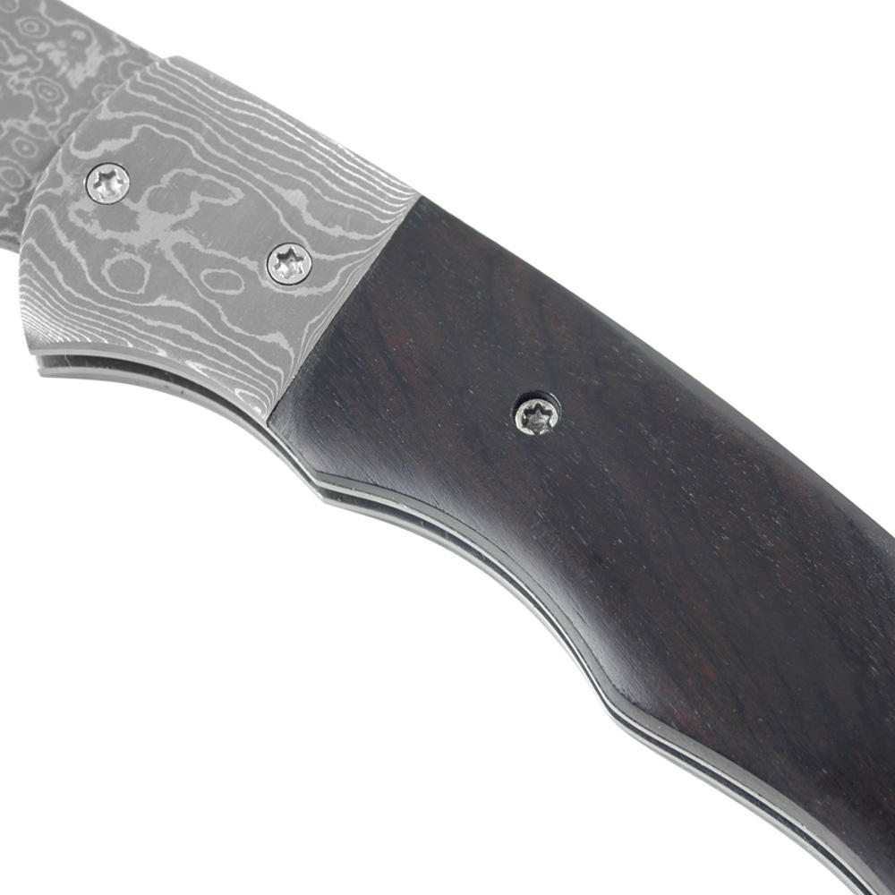Folding Knife, Suminagashi, Ebony, Drop Point