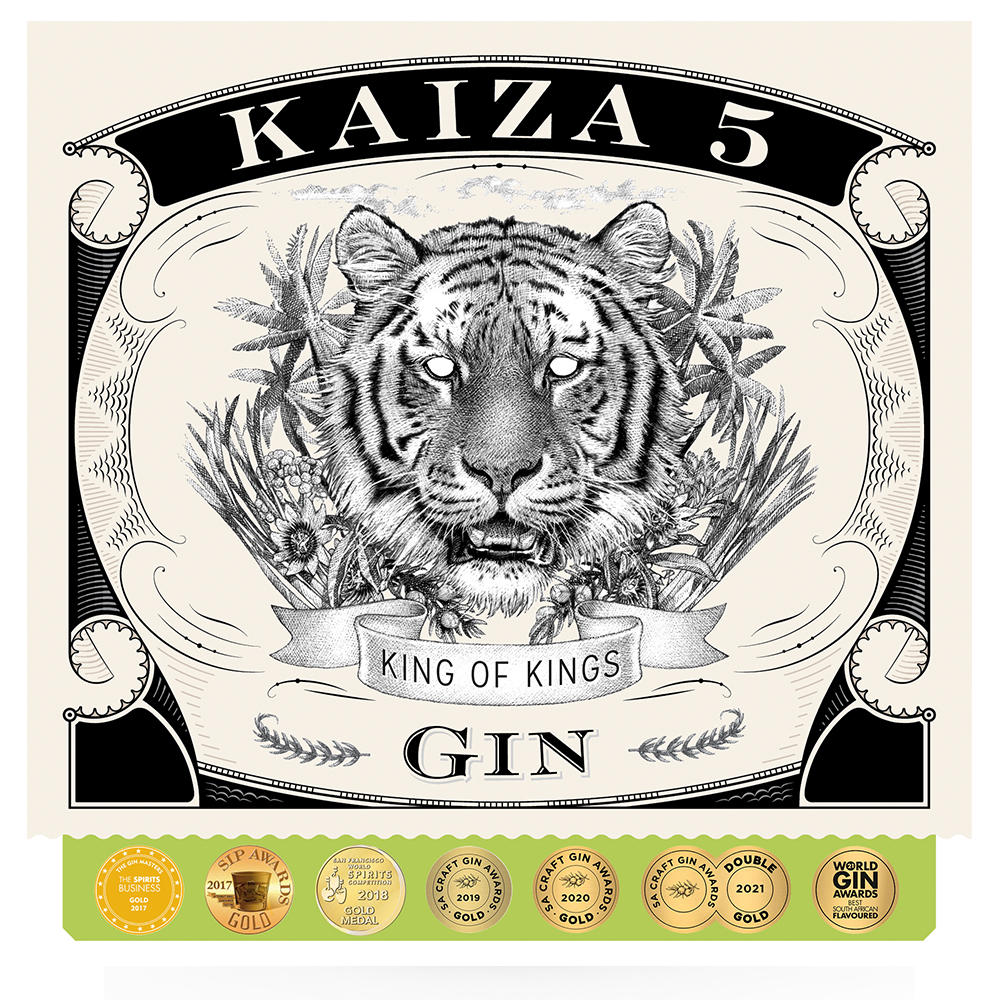 Kaiza 5 GIN, 500 ml, 43 % vol