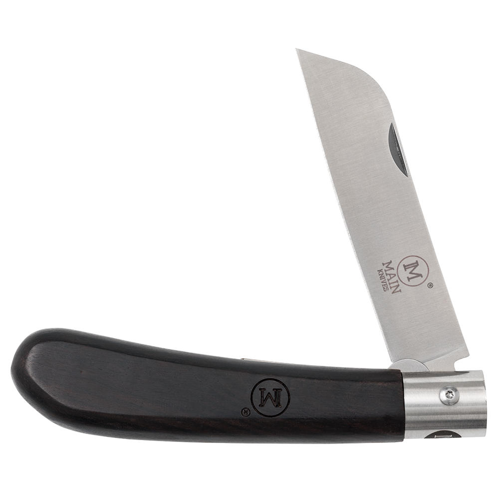MAIN »German Line« Folding Knife, Sheep Foot, Ebony