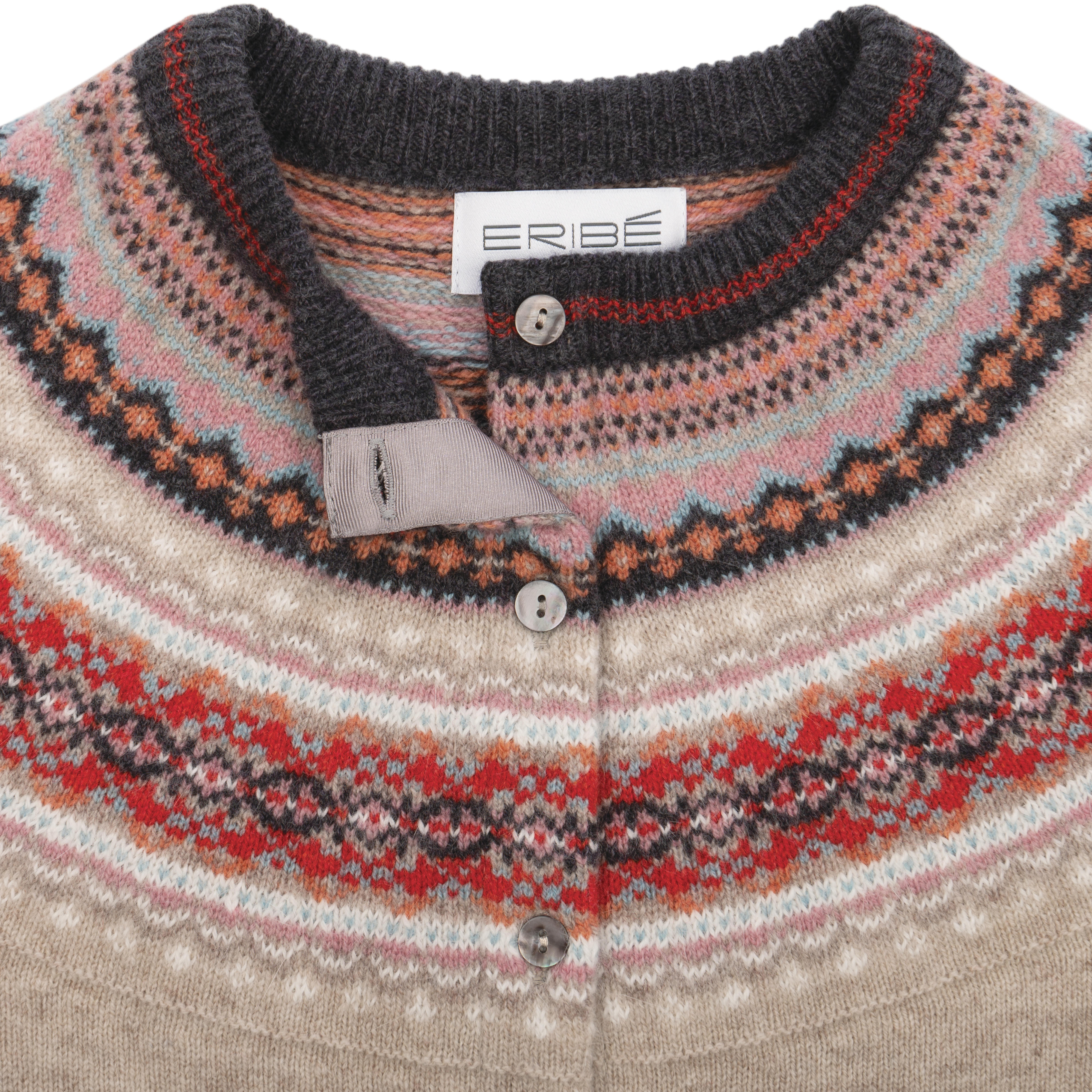 Eribé Damenstrickjacke Fair Isle, Willow