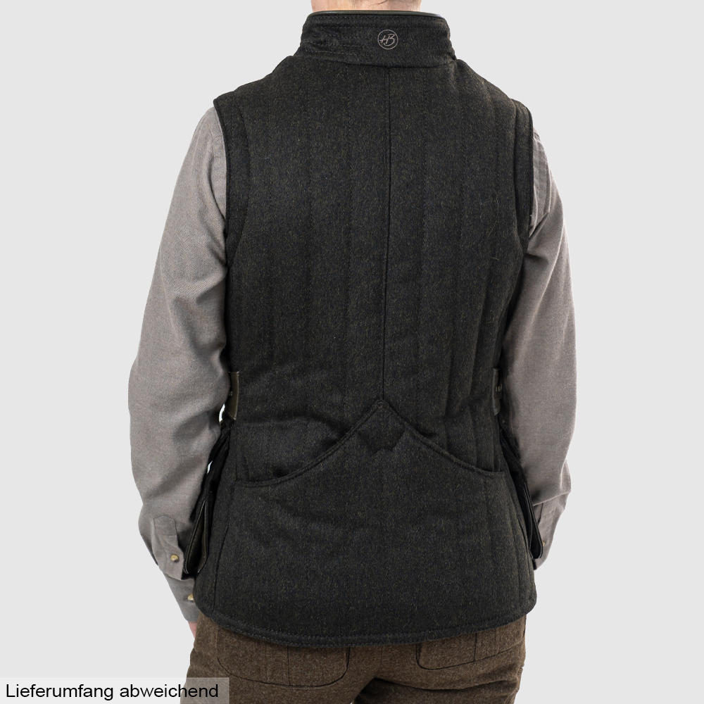 Heinz Bauer Ladies Profi Skeet Shooting Vest, Loden and Leather