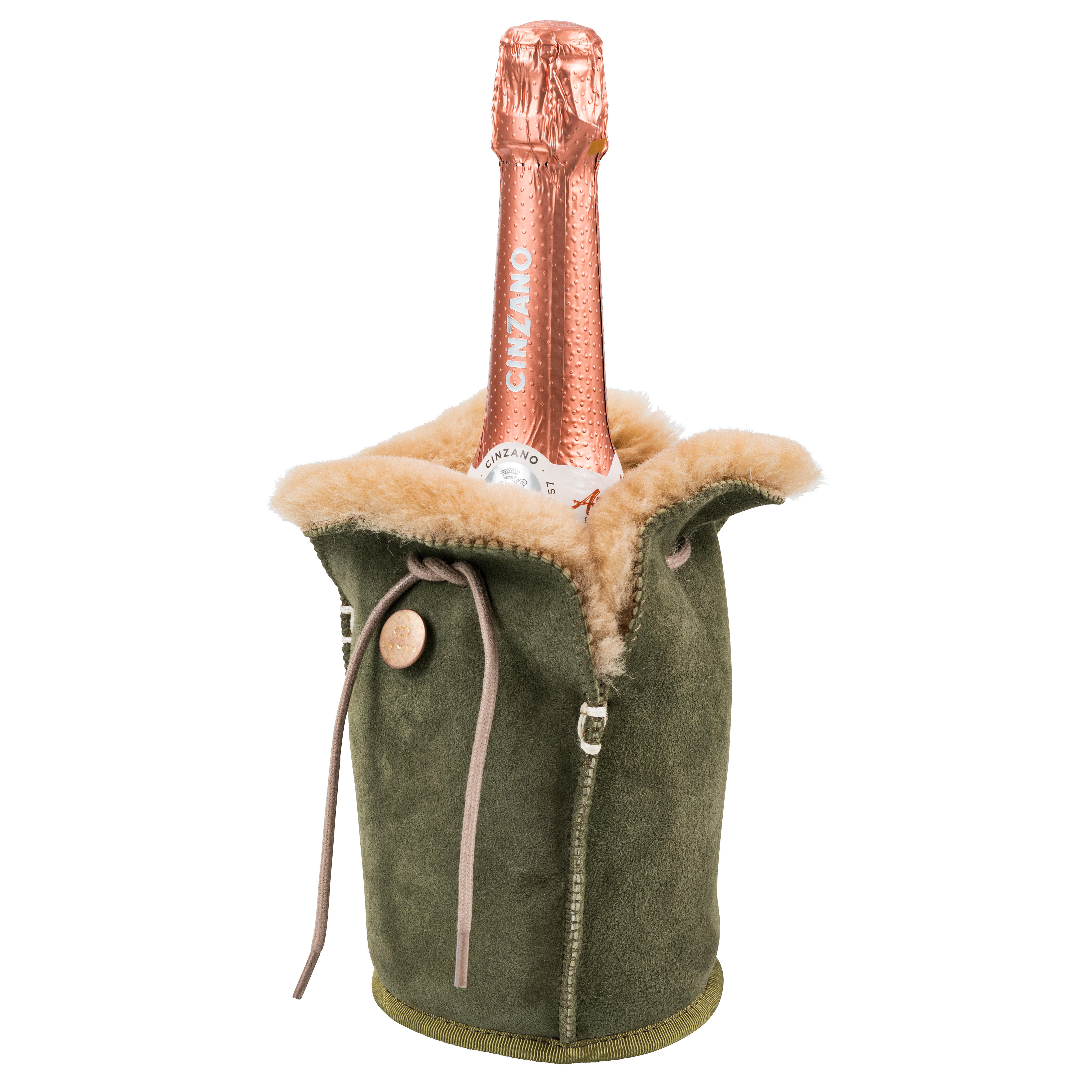 Lammfell Champagner-Kühler XL, Velours