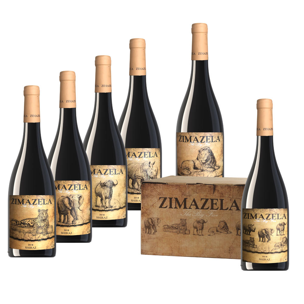 Vin rouge »Zimazela - The Big Five«, 6 x 750 ml