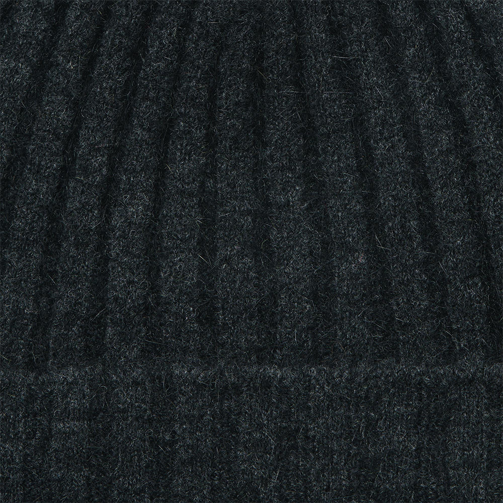 Rib-Knit Possum Merino Beanie