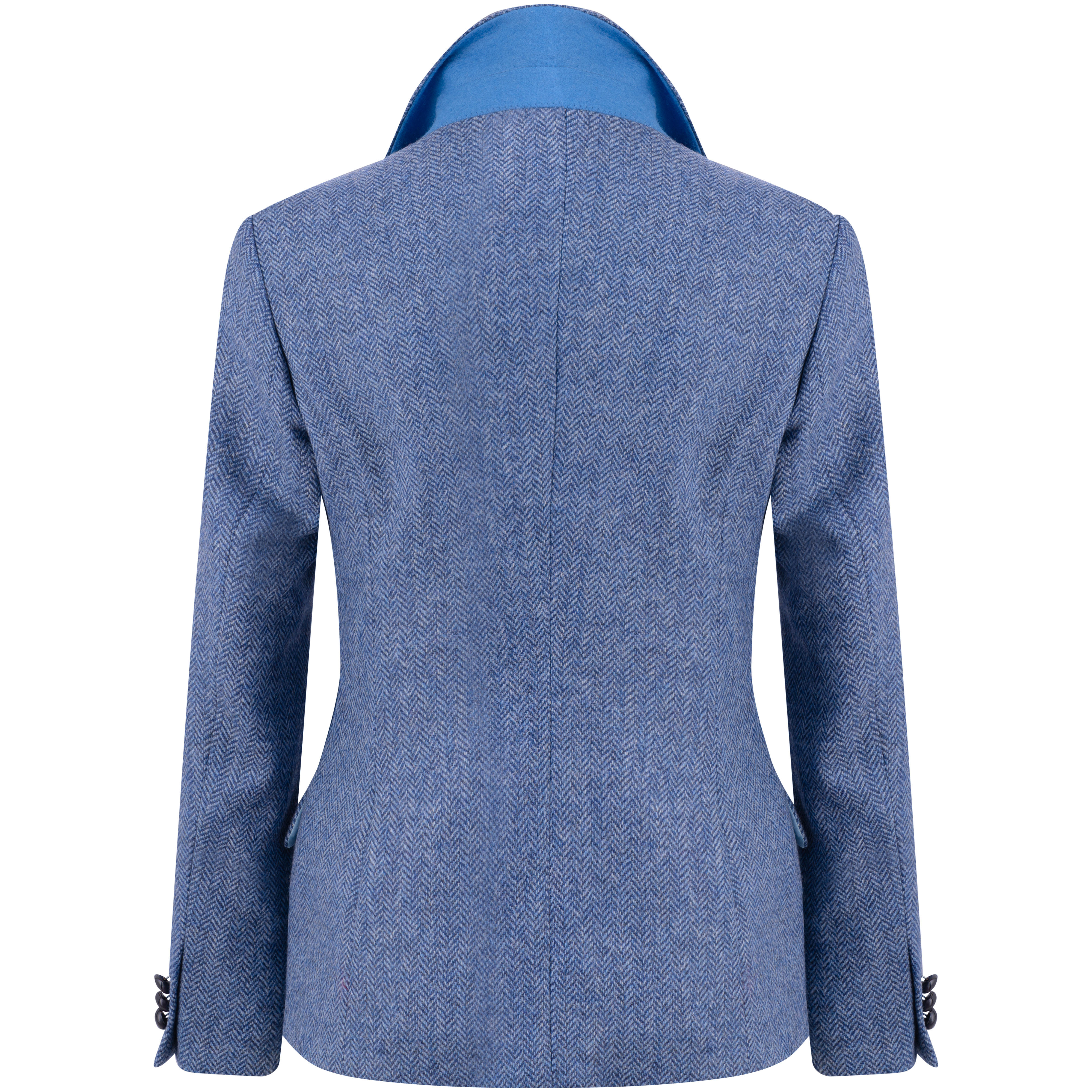 Blazer en tweed pour femme » Heaven «, bleu
