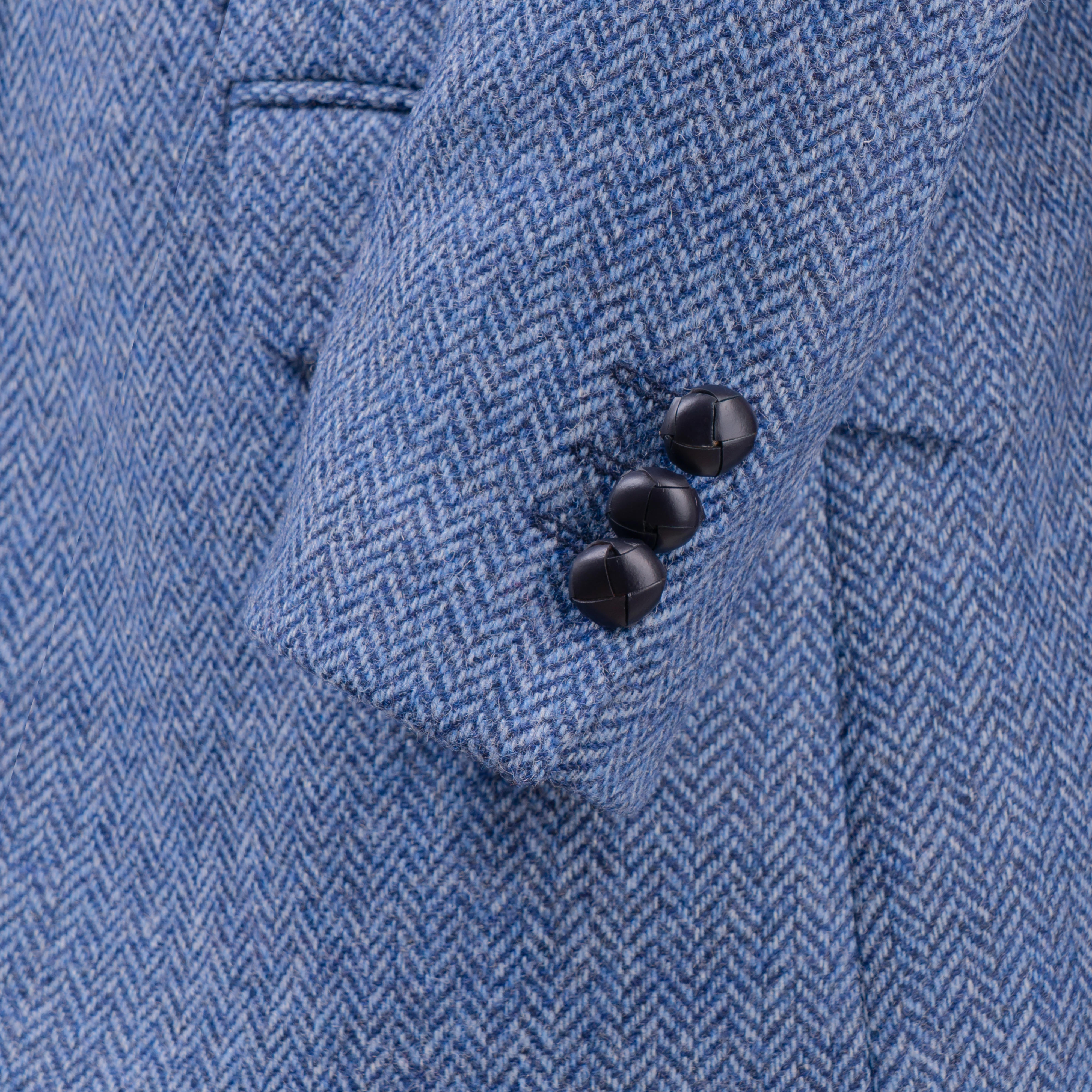 Blazer en tweed pour femme » Heaven «, bleu