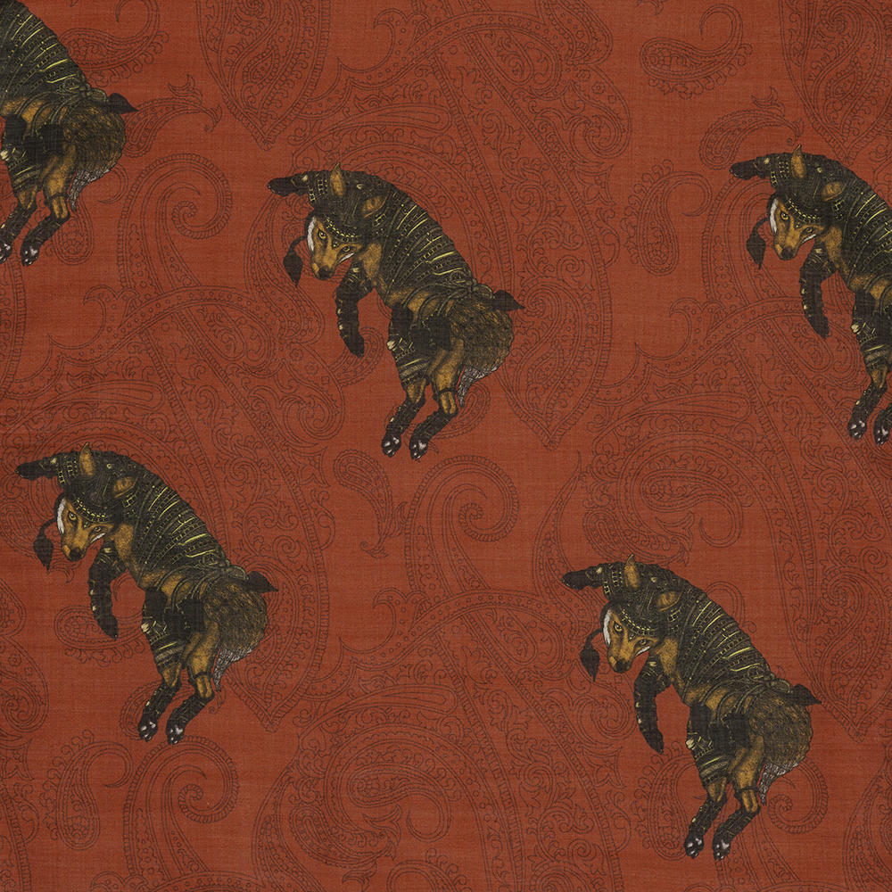 Scarf with Fox