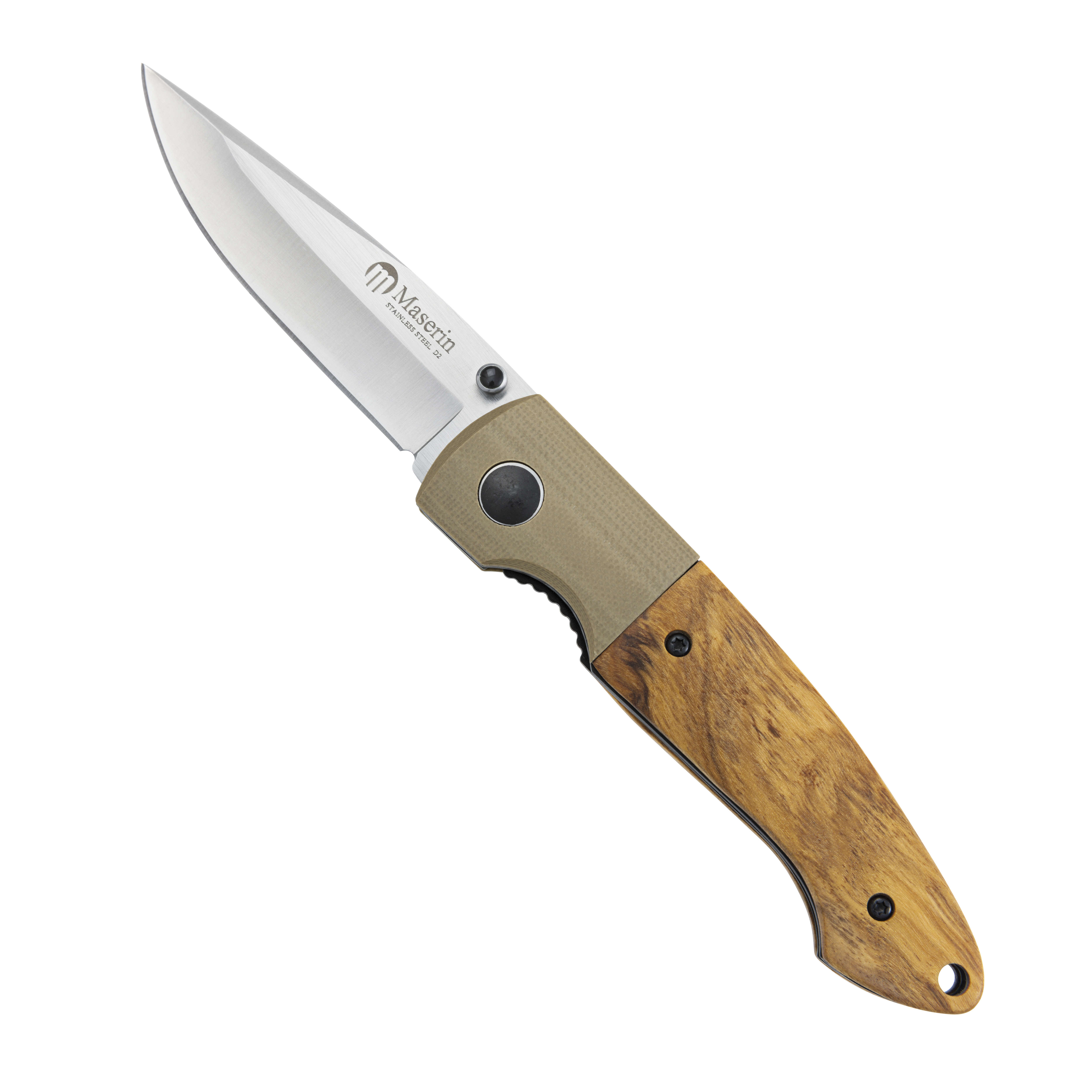 Maserin® Folding Knife, Olive Wood