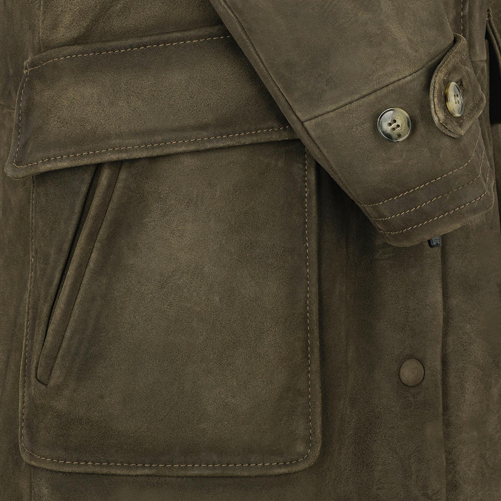 Damen Leder-Duffle Coat »Marshal Lady«