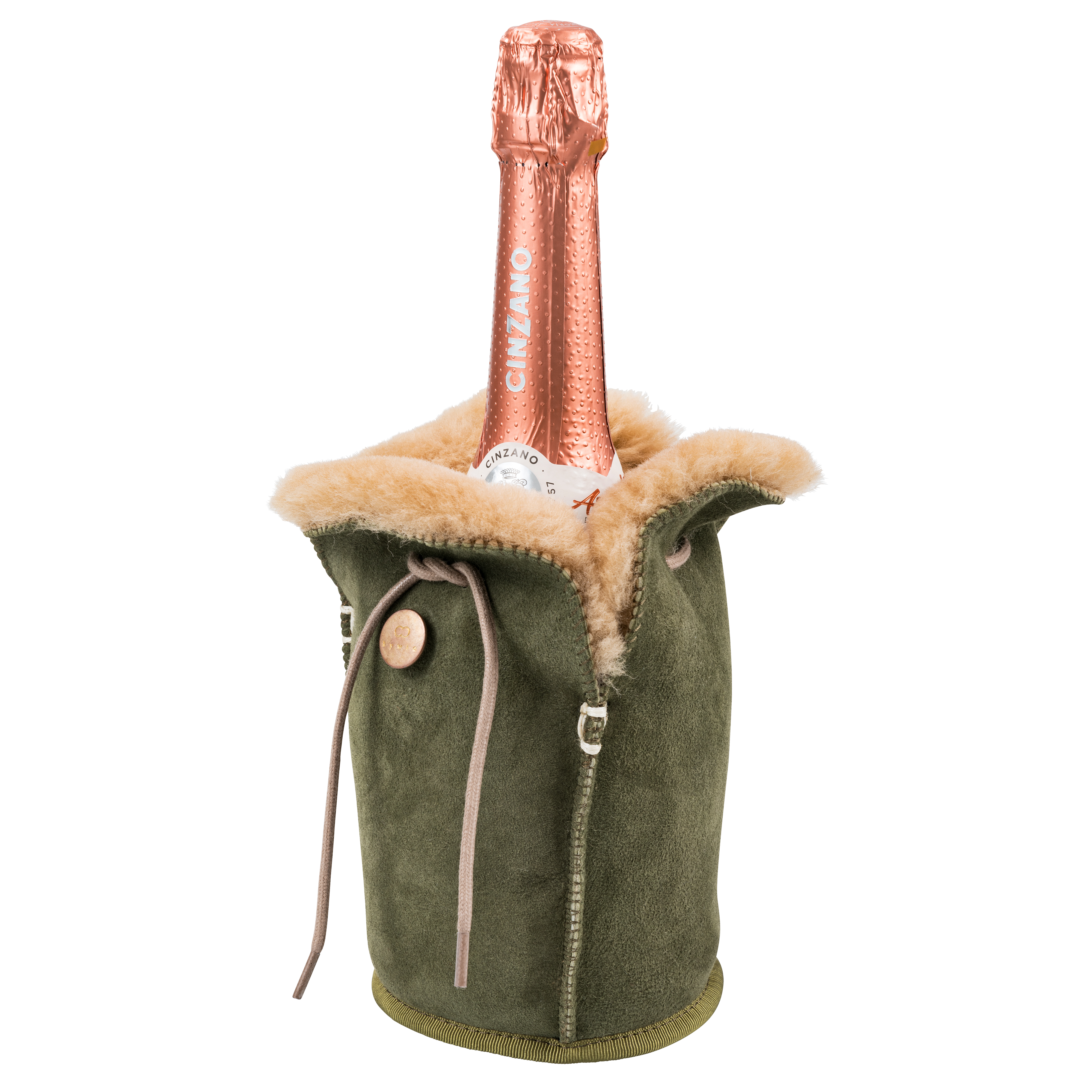Lammfell Champagner-Kühler XL, Velours