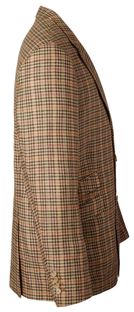 Herren Tweed-Sakko, beige-kariert