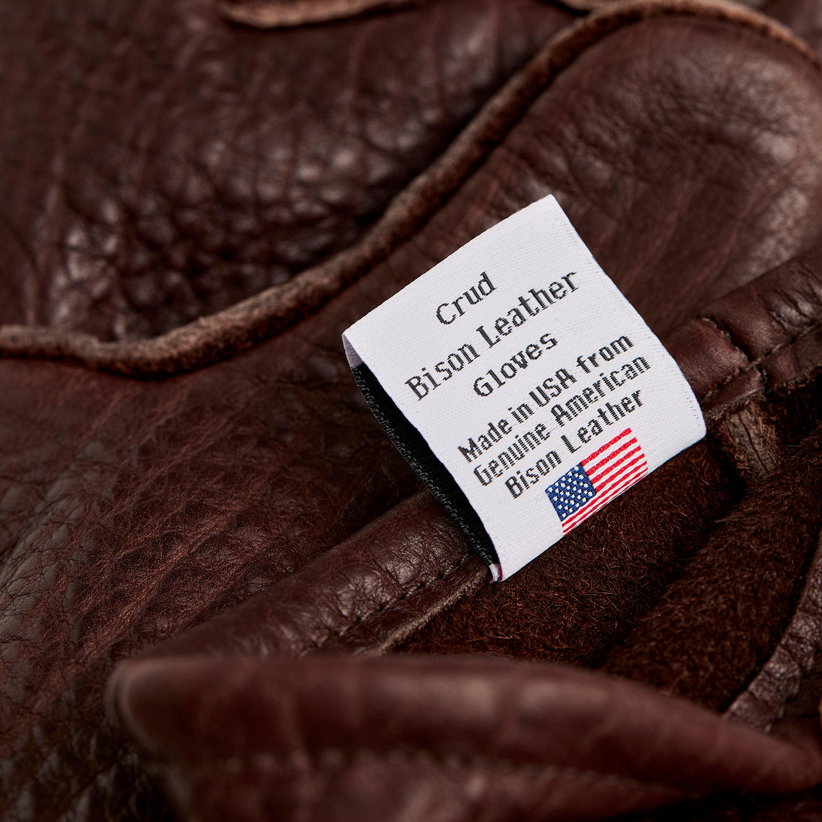 Crud »Gjöra« Bison Leather Gloves