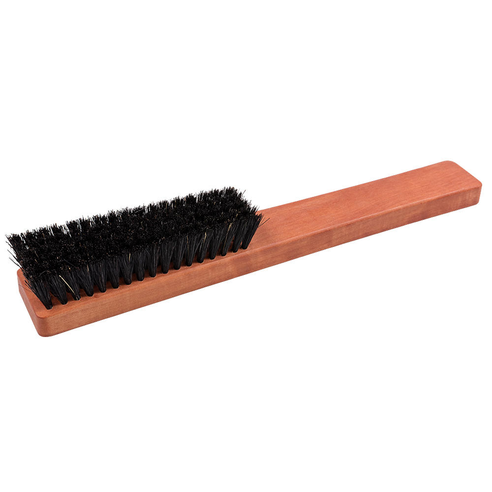 Brosse à vêtements GentleMen, bois de poirier, poils naturels noirs