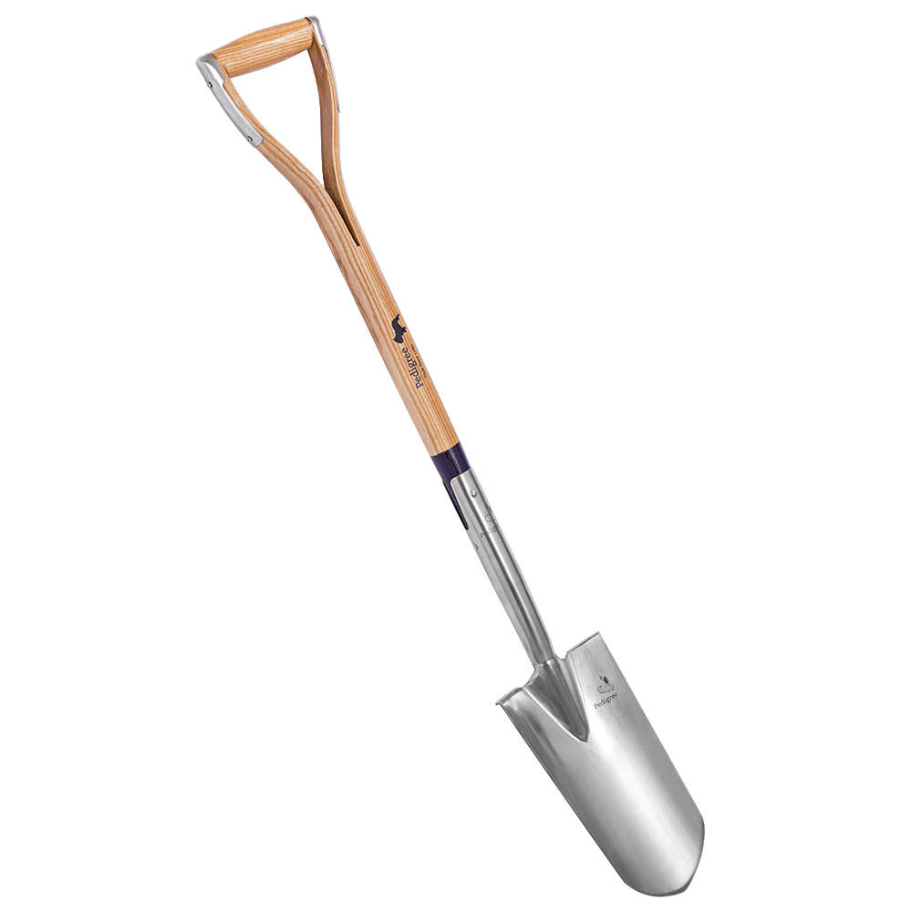 Pelle bêche Pedigree, lame en acier inoxydable, forme mince