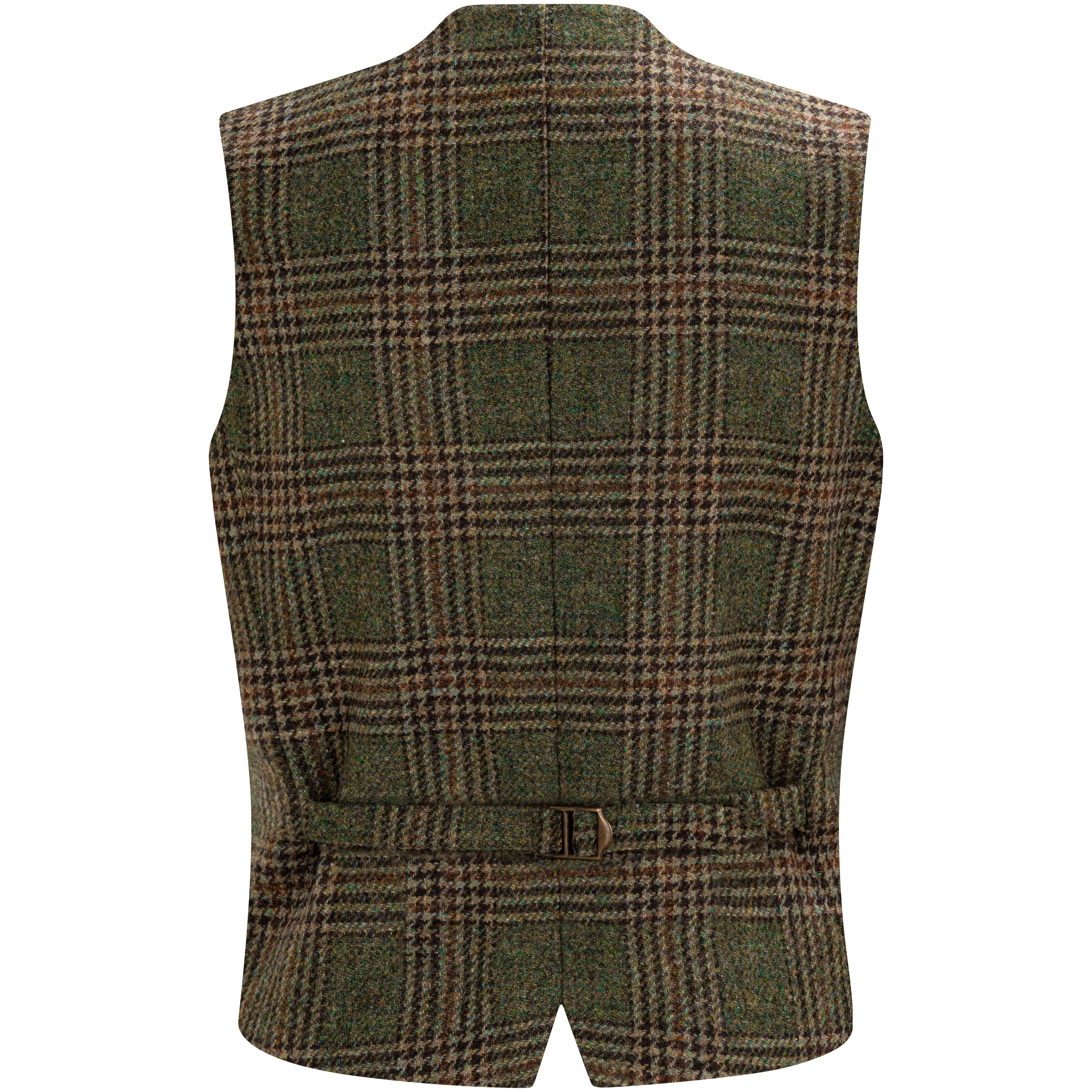 »Eve« Ladies’ Tweed Vest, Green/Beige/Rust