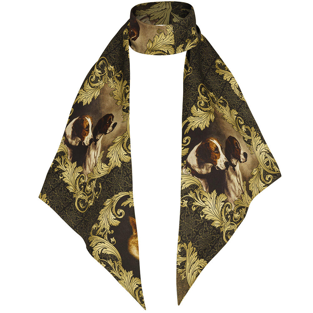 Sara Tiara Silk Skinny Scarf, Hound