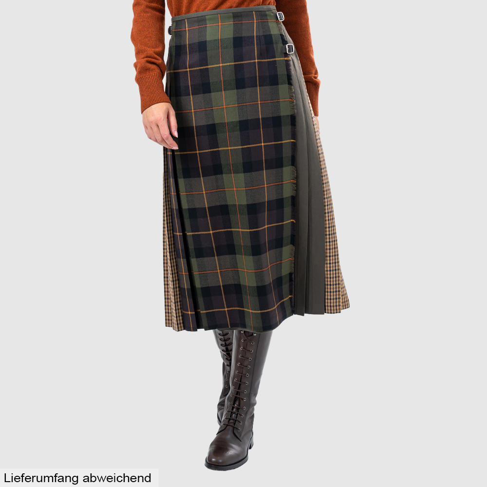 Jupe kilt femme "Carlow", vert foncé à carreaux