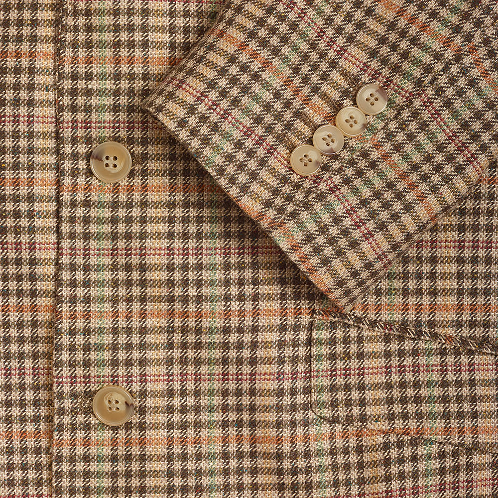 Herren Tweed-Sakko, beige-kariert