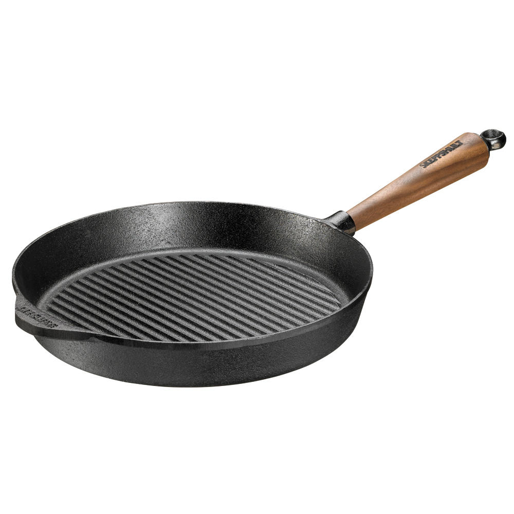 Skeppshult Grillpfanne, Walnussgriff, Ø 280 mm
