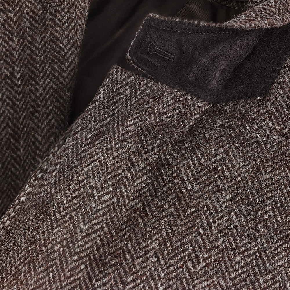 Men's Sports Jacket, British Wool, Brown Grey