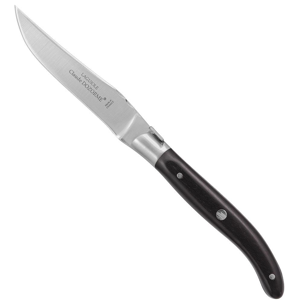 Laguiole Steak- und Tafelmesser, Ebenholz, Satz, 2-teilig