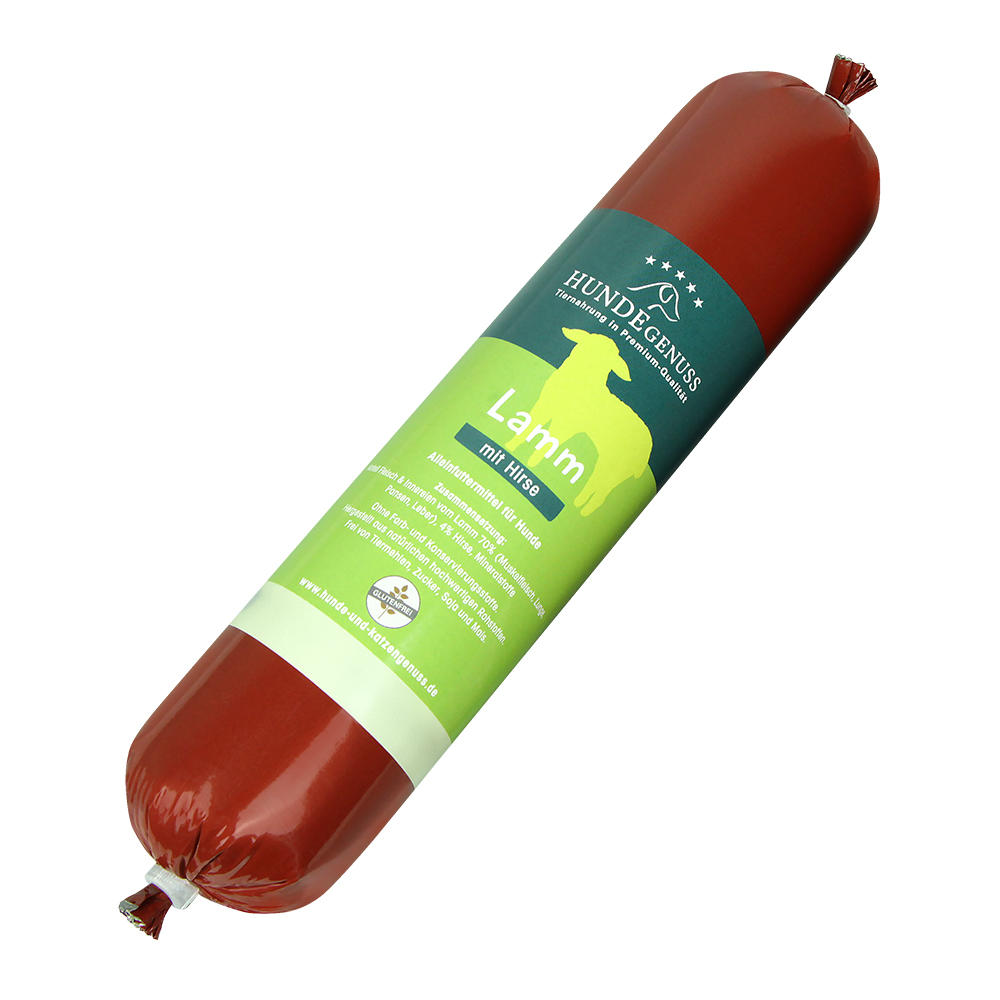 »Hundegenuss« Lamm mit Hirse, 6 x 400 g