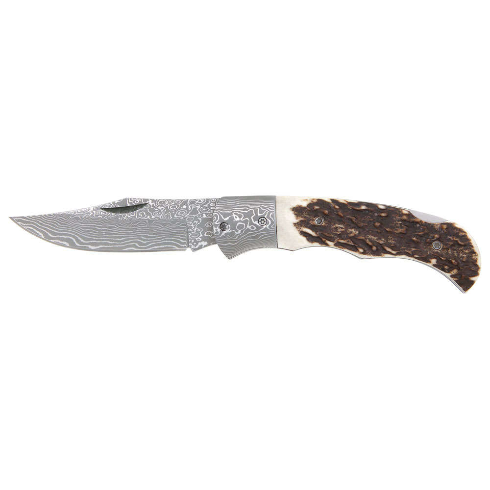 Klappmesser Suminagashi, Hirschhorn, Clip-Point
