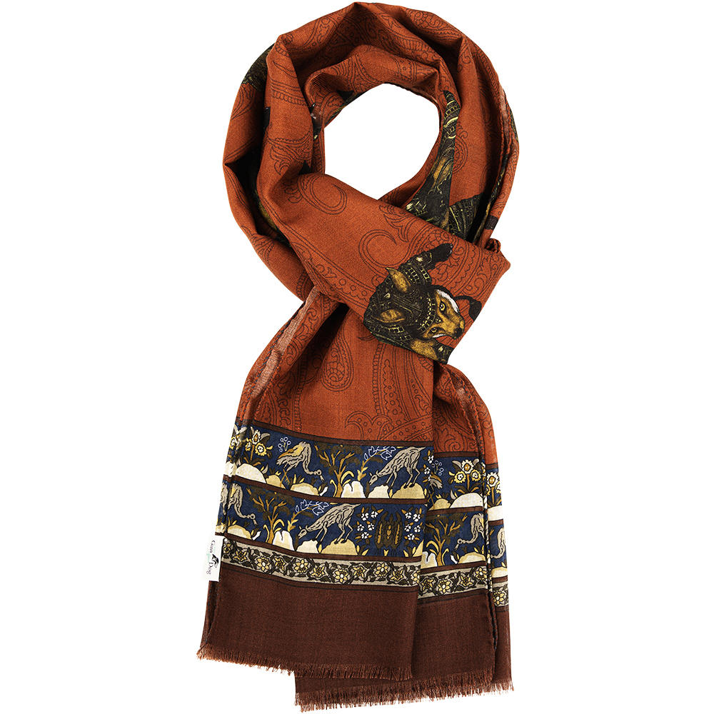 Scarf with Fox